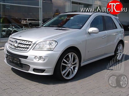 16 499 р. Накладка на передний бампер BRABUS Mercedes-Benz ML class W164 дорестайлинг (2005-2008) (Неокрашенная)  с доставкой в г. Нижний Новгород