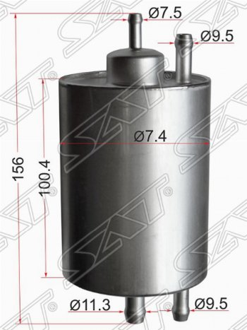 1 959 р. Топливный фильтр SAT Mercedes-Benz E-Class W210 дорестайлинг седан (1996-1999)  с доставкой в г. Нижний Новгород. Увеличить фотографию 1