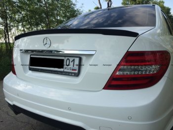 3 399 р. Лип спойлер АВТОКРАТ  Mercedes-Benz C-Class  W204 (2007-2015) дорестайлинг седан, рестайлинг седан (Неокрашенный)  с доставкой в г. Нижний Новгород. Увеличить фотографию 2