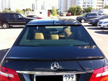 3 399 р. Лип спойлер АВТОКРАТ AMG Mercedes-Benz E-Class W212 дорестайлинг седан (2009-2012) (Неокрашенный)  с доставкой в г. Нижний Новгород. Увеличить фотографию 3