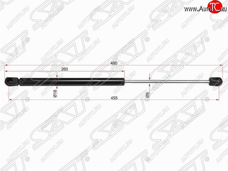 539 р. Упор капота SAT (газовый)  Mercedes-Benz E-Class  W212 (2009-2012) дорестайлинг седан  с доставкой в г. Нижний Новгород