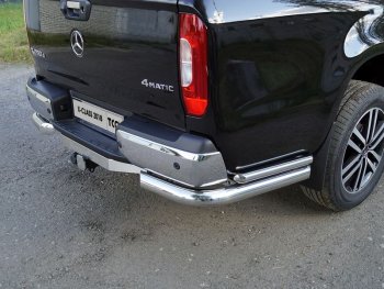 36 299 р. Защита заднего бампера (уголки двойные) ТСС 76,1/42,4 мм  Mercedes-Benz X class  W470 (2017-2020)  с доставкой в г. Нижний Новгород. Увеличить фотографию 1