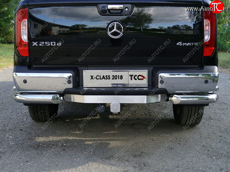 20 849 р. Фаркоп (тягово-сцепное устройство) TCC (надпись Mercedes-Benz) Mercedes-Benz X class W470 (2017-2020) (Оцинкованный, шар E)  с доставкой в г. Нижний Новгород