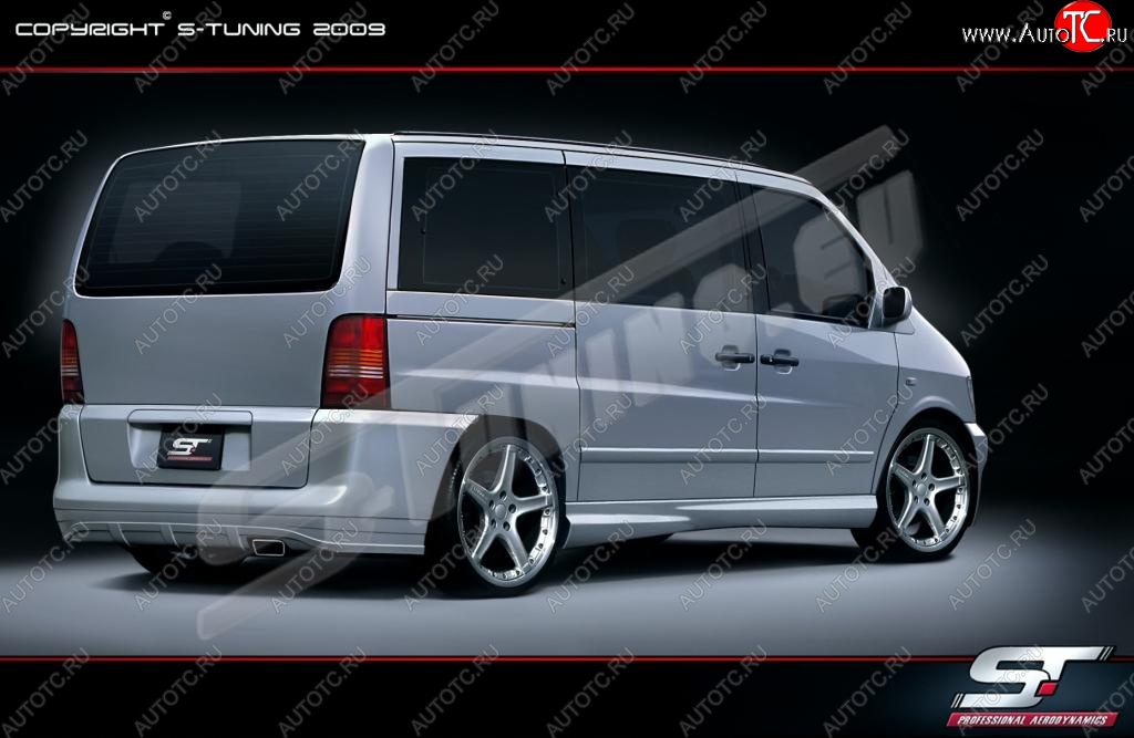 23 969 р. Задний бампер Wild Mercedes-Benz Vito W638 (1996-2003)  с доставкой в г. Нижний Новгород