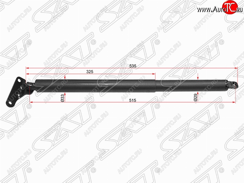 6 649 р. Упор крышки багажника SAT (газовый)  Mercedes-Benz GL class  X164 (2006-2012) дорестайлинг, рестайлинг  с доставкой в г. Нижний Новгород