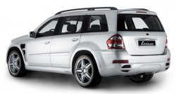 22 499 р. Пластиковые пороги Lorinser Mercedes-Benz GL class X164 рестайлинг (2009-2012) (Неокрашенные)  с доставкой в г. Нижний Новгород. Увеличить фотографию 3