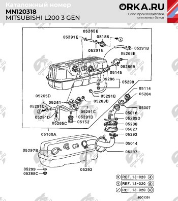 18 699 р. Бак топливный BAKPLAST (75 л, пластиковый)  Mitsubishi L200 ( 3 K6T-K7T,  3 K74T) (1996-2006) дорестайлинг, рестайлинг  с доставкой в г. Нижний Новгород. Увеличить фотографию 6