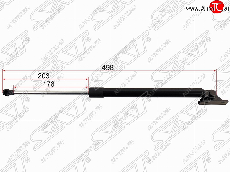 849 р. Правый упор крышки багажника SAT (L498 mm) Mitsubishi ASX дорестайлинг (2010-2012)  с доставкой в г. Нижний Новгород