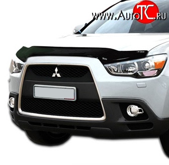 2 879 р. Дефлектор капота NovLine long Mitsubishi ASX 1-ый рестайлинг (2013-2016)  с доставкой в г. Нижний Новгород