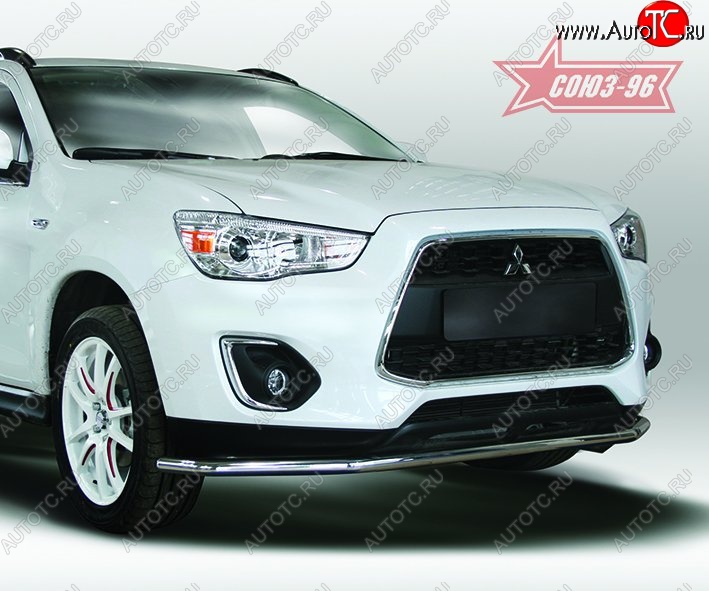 8 459 р. Защита переднего бампера (d42) Souz-96 Mitsubishi ASX 1-ый рестайлинг (2013-2016)  с доставкой в г. Нижний Новгород