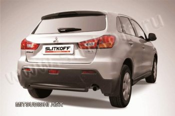 Защита заднего бампера из трубы d57 Slitkoff Mitsubishi ASX дорестайлинг (2010-2012)