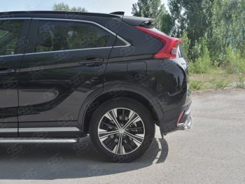 12 849 р. Защита заднего бампера (Ø63 мм, нержавейка) SLITKOFF  Mitsubishi Eclipse Cross  GK (2017-2021) дорестайлинг  с доставкой в г. Нижний Новгород. Увеличить фотографию 3