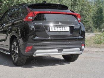 12 849 р. Защита заднего бампера (Ø63 мм, нержавейка) SLITKOFF  Mitsubishi Eclipse Cross  GK (2017-2021) дорестайлинг  с доставкой в г. Нижний Новгород. Увеличить фотографию 4