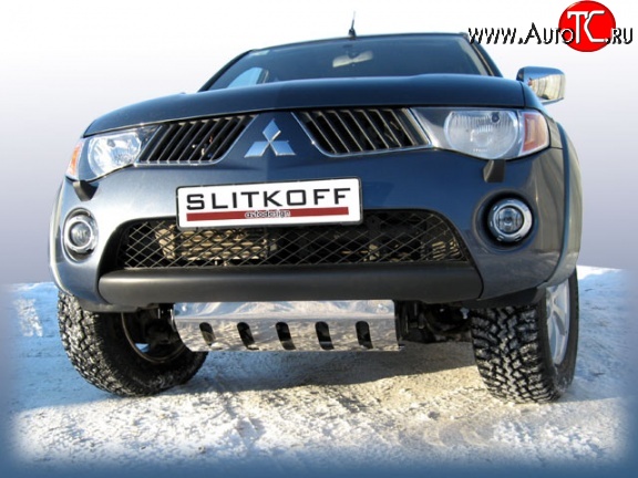 6 499 р. Защита картера двигателя Slitkoff Mitsubishi L200 5 KK,KL рестайлинг (2018-2022)  с доставкой в г. Нижний Новгород