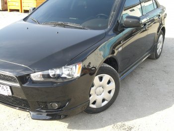 5 499 р. Пороги накладки INTENSE 2.0 Mitsubishi Lancer 10 седан дорестайлинг (2007-2010) (Неокрашенные)  с доставкой в г. Нижний Новгород. Увеличить фотографию 3