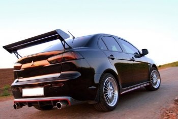 5 499 р. Пороги накладки INTENSE 2.0 Mitsubishi Lancer 10 седан дорестайлинг (2007-2010) (Неокрашенные)  с доставкой в г. Нижний Новгород. Увеличить фотографию 4