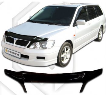 Дефлектор капота CA-Plastiс exclusive Mitsubishi Lancer 9 1-ый рестайлинг универсал (2003-2005)