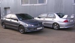 6 699 р. Пороги накладки EVO 9 Mitsubishi Lancer 9 2-ой рестайлинг седан (2005-2009) (Неокрашенные)  с доставкой в г. Нижний Новгород. Увеличить фотографию 2