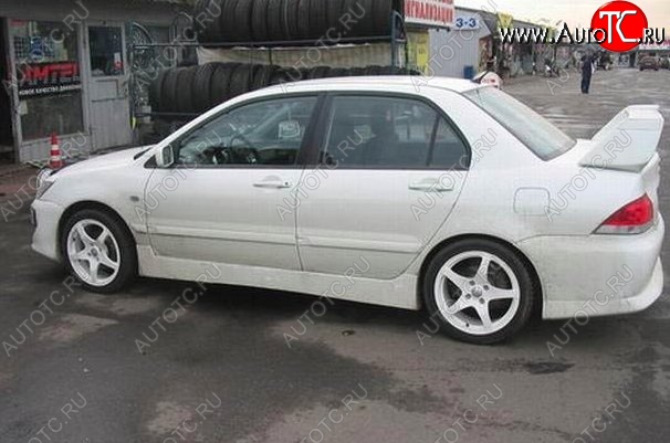 6 699 р. Пороги накладки EVO 9 Mitsubishi Lancer 9 2-ой рестайлинг седан (2005-2009) (Неокрашенные)  с доставкой в г. Нижний Новгород