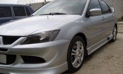 499 р. Реснички на фары Style v2 Mitsubishi Lancer 9 2-ой рестайлинг седан (2005-2009) (Неокрашенные)  с доставкой в г. Нижний Новгород. Увеличить фотографию 2