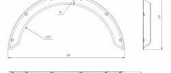 Универсальные арки New School (50 мм) Tesla Model 3 (2017-2025) ()