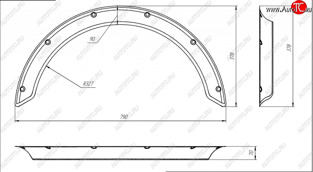 4 899 р. Универсальные арки New School (70 мм) Chevrolet Spark M300 дорестайлинг (2010-2015) (Шагрень: 4 шт)  с доставкой в г. Нижний Новгород