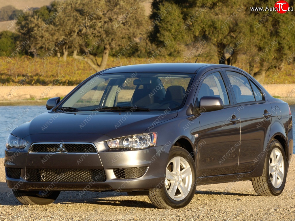 5 949 р. Передний бампер Стандартный Mitsubishi Lancer 10 седан дорестайлинг (2007-2010)  с доставкой в г. Нижний Новгород