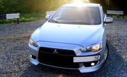 929 р. Подиум гос. номера EVO №1 Mitsubishi Lancer 10 хэтчбэк дорестайлинг (2007-2010) (Гладкий пластик)  с доставкой в г. Нижний Новгород. Увеличить фотографию 5