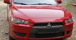 549 р. Реснички на фары RA Mitsubishi Lancer 10 седан дорестайлинг (2007-2010) (Неокрашенные)  с доставкой в г. Нижний Новгород. Увеличить фотографию 4