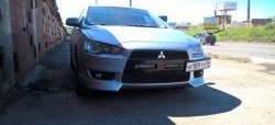 2 699 р. Клыки Evo на передний бампер автомобиля Mitsubishi Lancer CY седан рестайлинг (2011-2017) (Неокрашенные)  с доставкой в г. Нижний Новгород. Увеличить фотографию 6