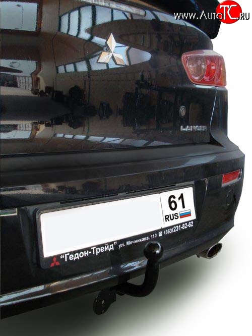 6 899 р. Фаркоп Лидер Плюс Mitsubishi Lancer 10 седан дорестайлинг (2007-2010) (Без электропакета)  с доставкой в г. Нижний Новгород