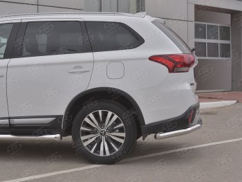 14 799 р. Защита заднего бампера (Ø63 мм, нержавейка) RUSSTAL Mitsubishi Outlander GF 3-ий рестайлинг (2018-2022)  с доставкой в г. Нижний Новгород. Увеличить фотографию 3