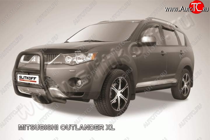 15 999 р. Кенгурятник d57 высокий  Mitsubishi Outlander  XL (2005-2009) (CW)  дорестайлинг (Цвет: серебристый)  с доставкой в г. Нижний Новгород