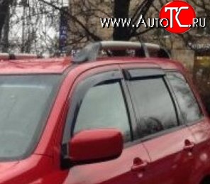 999 р. Комплект дефлекторов окон (ветровиков) 4 шт. Russtal Mitsubishi Outlander CU (2003-2009)  с доставкой в г. Нижний Новгород