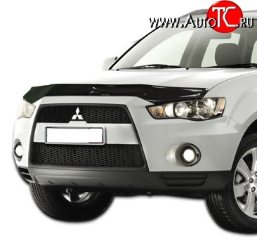 2 879 р. Дефлектор капота NovLine  Mitsubishi Outlander  XL (2010-2013) (CW)  рестайлинг  с доставкой в г. Нижний Новгород