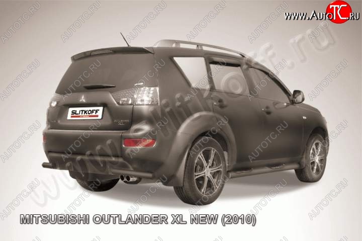 4 999 р. Уголки d57  Mitsubishi Outlander  XL (2010-2013) (CW)  рестайлинг (Цвет: серебристый)  с доставкой в г. Нижний Новгород