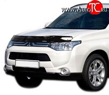 2 879 р. Дефлектор капота NovLine Mitsubishi Outlander GF дорестайлинг (2012-2014)  с доставкой в г. Нижний Новгород