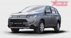 Защита переднего бампера одинарная Souz-96 (d60). Mitsubishi Outlander GF дорестайлинг (2012-2014)