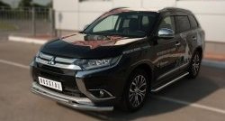 20 749 р. Широкая защита порогов Russtal Mitsubishi Outlander GF 2-ой рестайлинг (2015-2018)  с доставкой в г. Нижний Новгород. Увеличить фотографию 4