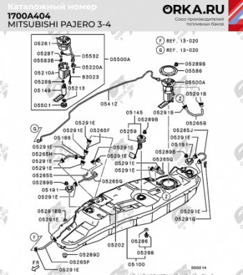 29 499 р. Бак топливный BAKPLAST (88 л., пластиковый / 3.4 дизель) Mitsubishi Pajero 3 V70 дорестайлинг (1999-2003)  с доставкой в г. Нижний Новгород. Увеличить фотографию 2