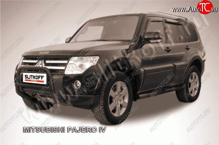 14 999 р. Кенгурятник d57 низкий  Mitsubishi Pajero ( 4 V90,  4 V80) (2006-2015) дорестайлинг, дорестайлинг, 1-ый рестайлинг, 3 дв. 1-ый рестайлинг (Цвет: серебристый)  с доставкой в г. Нижний Новгород