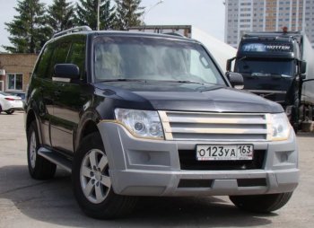 32 999 р. Бампер передний Broomer Design Mitsubishi Pajero 4 V80 3 дв. 1-ый рестайлинг (2011-2014) (Неокрашенный)  с доставкой в г. Нижний Новгород. Увеличить фотографию 3