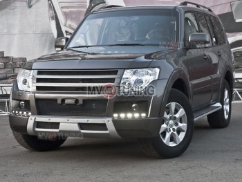 8 199 р. Решётка радиатора BROOMER Design Mitsubishi Pajero 4 V80 3 дв. 1-ый рестайлинг (2011-2014) (Неокрашенная)  с доставкой в г. Нижний Новгород. Увеличить фотографию 2