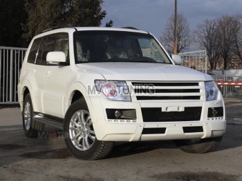 8 199 р. Решётка радиатора BROOMER Design Mitsubishi Pajero 4 V80 3 дв. 1-ый рестайлинг (2011-2014) (Неокрашенная)  с доставкой в г. Нижний Новгород. Увеличить фотографию 4