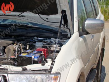 2 969 р. Упор капота MV-Tuning (одинарный) Mitsubishi Pajero Sport PB дорестайлинг (2008-2013)  с доставкой в г. Нижний Новгород. Увеличить фотографию 3