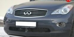 Защита переднего бампера (Ø42 мм, нержавейка) Russtal INFINITI EX35 J50 (2007-2013)