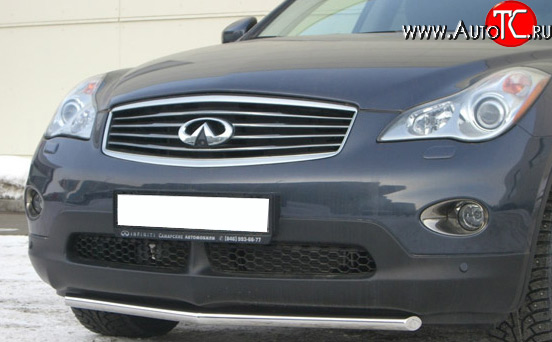 14 999 р. Защита переднего бампера (Ø42 мм, нержавейка) Russtal INFINITI EX35 J50 (2007-2013)  с доставкой в г. Нижний Новгород