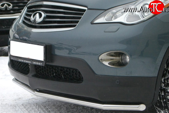 14 999 р. Защита переднего бампера (Ø42 мм, нержавейка) Russtal INFINITI EX35 J50 (2007-2013)  с доставкой в г. Нижний Новгород