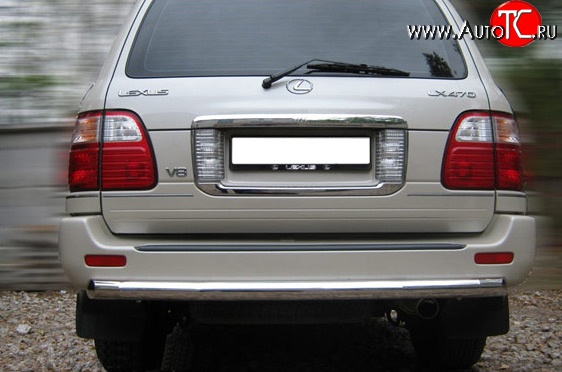 15 999 р. Защита заднего бампера (Ø63 мм, нержавейка) SLITKOFF  Lexus LX470  J100 (1998-2007) дорестайлинг, 1-ый рестайлинг, 2-ой рестайлинг  с доставкой в г. Нижний Новгород