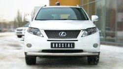 15 699 р. Одинарная защита переднего бампера SLITKOFF диаметром 76 мм Lexus RX270 AL10 дорестайлинг (2010-2012)  с доставкой в г. Нижний Новгород. Увеличить фотографию 2